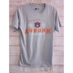 Auburn University Tigers Woman's Size Petite Small  Gray T-Shirt Russell